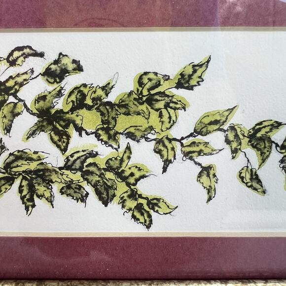 Vintage Carol Morrison Bird & Branches Watercolor Art Signed Framed Hand Colored - Picture 4 of 8